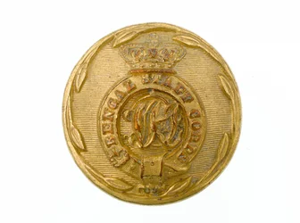 Botón, Cuerpo de Estado Mayor de Bengala, 1876-1891