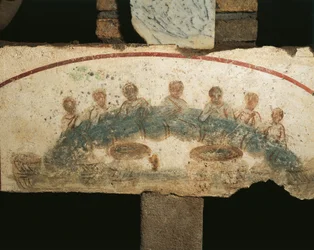 Banquete eucarístico, Cubícula de los Sacramentos