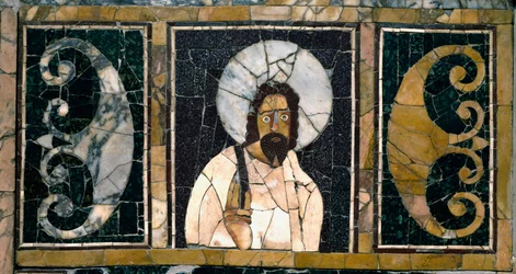 Arte paleocristiano: representación de Cristo, probablemente la primera