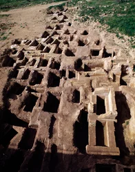 Vista de la necrópolis paleocristiana, siglo IV