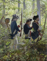 Incendio forestal, 2009 (óleo sobre lienzo)