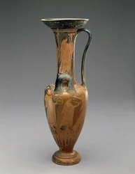 Loutrophoros Hidria con procesión de boda, 480-460 a.C.