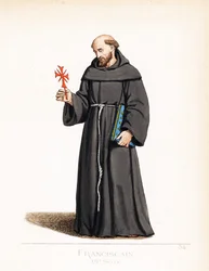 Traje de clérigo: un monje franciscano