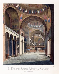 Interior de la Basílica de San Marcos de Venecia (Italia)
