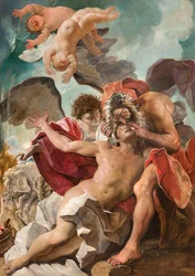 Sacrificio de Isaac (óleo sobre lienzo)