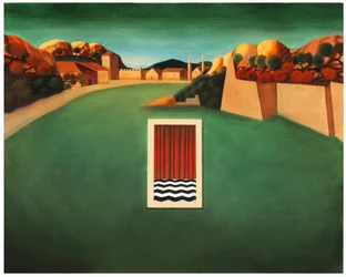 La antesala del martirio, 2017 (óleo sobre panel de madera)