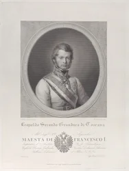 Retrato ovalado de Leopoldo II, Gran Duque de Toscana, 1833