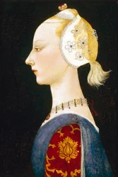 Una joven dama de moda, 1462-1465