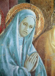 Cabeza de Santa Ana de la Presentación de María en el Templo, 1433-34 (detalle)