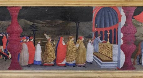 Predela de la profanación de la hostia, detalle