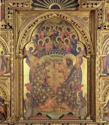 Coronación de la Virgen (detalle del políptico)