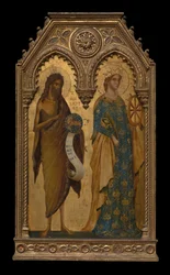 Santos Juan Bautista y Catalina de Alejandría, alrededor de 1350
