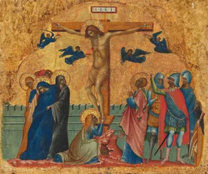 La crucifixión, c. 1340-1345