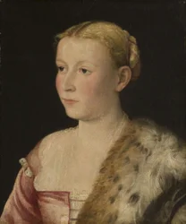 Venecia activa, italiano - Retrato de dama, c. 1550, Cat. 226