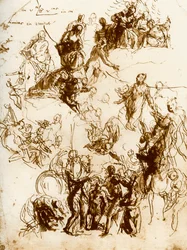 Boceto para el martirio de San Jorge