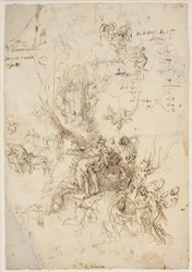 Bocetos para el nacimiento y muerte de Adonis