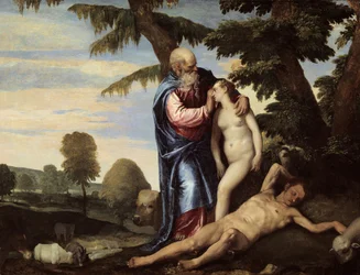La creación de Eva, 1570-80