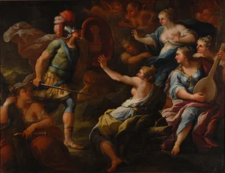Aquiles descubierto por Ulises entre las hijas de Licomedes en Skyros