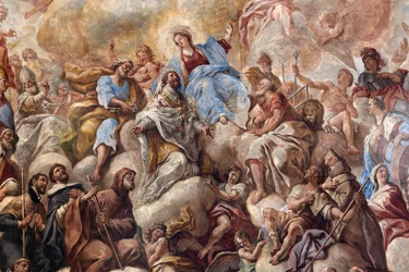 Frescos que representan la vida de San Cataldo