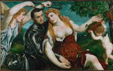 Venus y Marte coronados por la Victoria (pintura sobre lienzo)