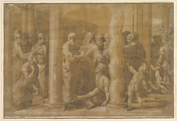 San Pedro y San Juan curando a los enfermos, principios del siglo XVI