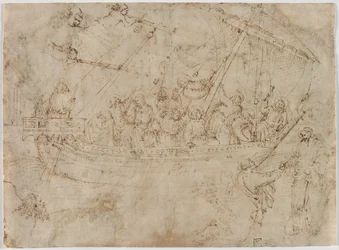 Navicella recto Dos Dibujos de Barcos verso, c. 1410s