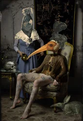 Figuras de pájaros surrealistas