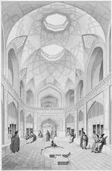 Bazar Adji Seid Hussein, en Kashan, de 