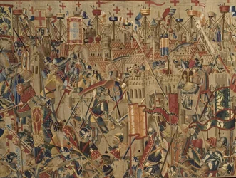 Los tapices de Pastrana, manufactura de Tournai, probablemente del taller de Passchier Grenier, c.1471 - 1475 (tapiz)