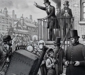 William Booth predicando al aire libre