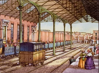 Estación de Euston en 1837