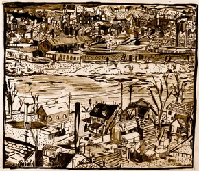 Ciudad, 2013 (lápiz)
