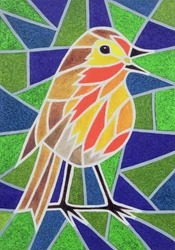 Robin en vidrieras