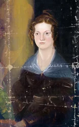 Retrato de las hermanas Bronte, detalle, c.1834 (óleo sobre lienzo)