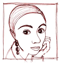 Retrato, 2018 (Tinta sobre papel)