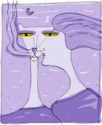 Strega del Tchesal (Chiesale): bruja que se transforma en gato para espiar a los hombres. Ilustración de Patrizia La Porta.