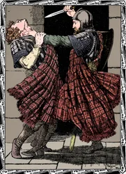 Comyn apuñalado por Bruce, 1902