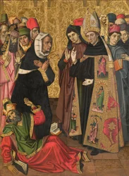 San Agustín disputando con los herejes
