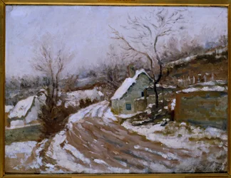 La vieja ruta en Auvers-sur-Oise