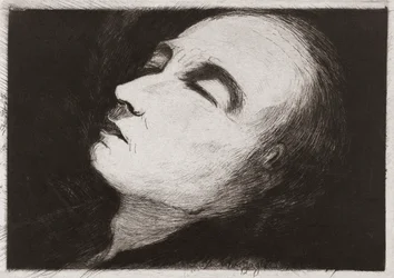 Vincent van Gogh en su lecho de muerte