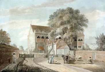 Vista del Gran Salón c.1781 (acuarela y lápiz sobre papel)