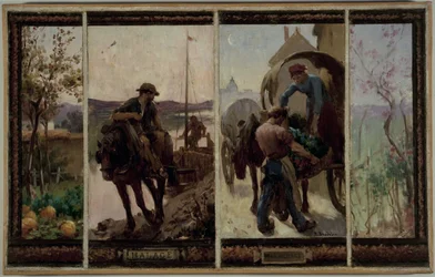 Boceto para el ayuntamiento de Saint-Maur-des-Fossés: Halage - Jardinería