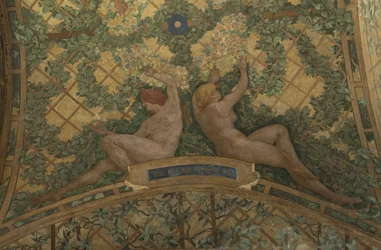 Las estaciones : Primavera, entre 1909 y 1910 (decoración arquitectónica)