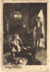 Iza durmiendo, 1885