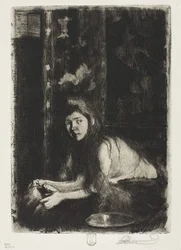 Mujer con un jarrón, 1894