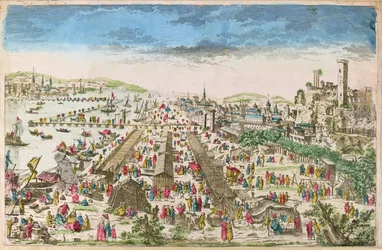La Feria de Beaucaire y una vista de Tarascón