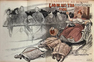 Caricatura de la Administración Francesa, de 