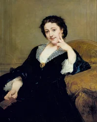 Retrato de Madeleine Brohan (1833-1900) de la Comédie Française (pintura de Paul Baudry)