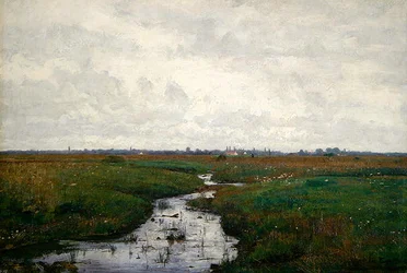 Un arroyo en el páramo cerca de Dachau