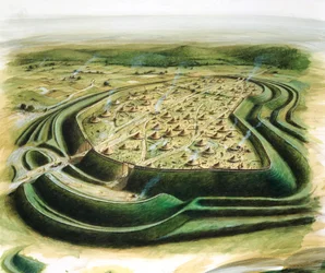 Castillo de Maiden, siglo V a.C., c1990-2010